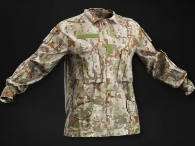 Military Uniform - Tactical Clothing for men Low-poly 3D model