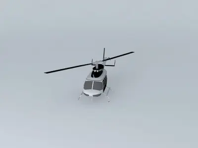 Helicopter at Viracopos Airport 3D model