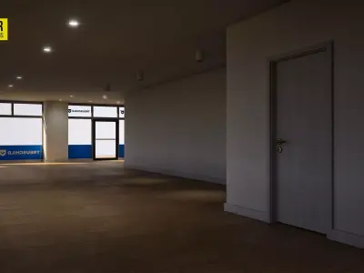 European Buildings City - Office A - Modular - Enterable - Ger Low-poly 3D model