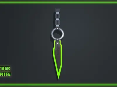 SciFi Melee Weapons Pack Low-poly 3D model