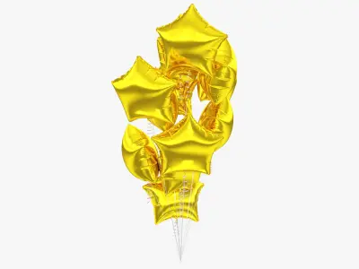 Gifts with Balloons Collection V2 3D model