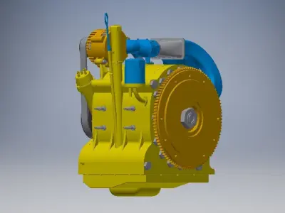 Wankel Engine 3d model 3D model