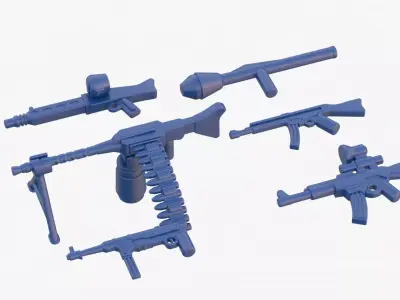 Lego Weapon Collections 3D model