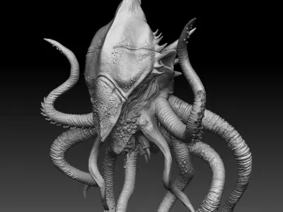 alien 3D modeling print files 3D print model