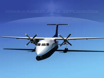 DeHavilland DHC-8-Q300 Air New Zealand 3D model