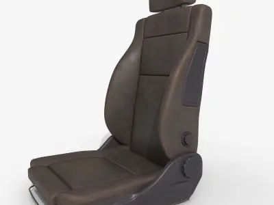 leather car seat 3D model