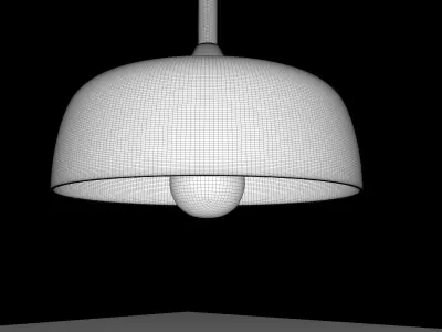 Furniture - PBR - Modern Ceramic Lamp - Ceiling Chandelier Free 3D model