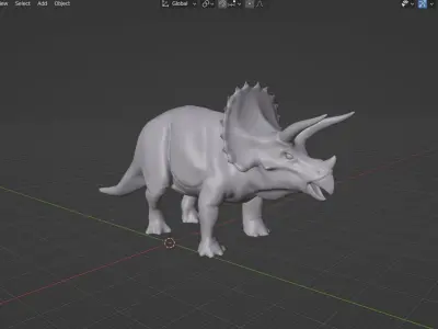 Triceratops 3D model 3D model
