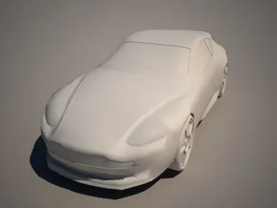 Aston Martin Vanquish 2 Low-poly 3D model