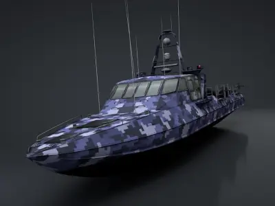 Mark V Special Operations Craft Low-poly 3D model