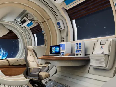 spaceship room sci fi 3D model