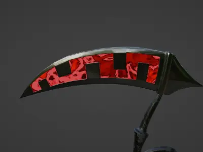 Fantasy Scythe 3D model