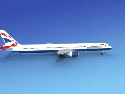 Boeing 757-300 British Airways 3D model