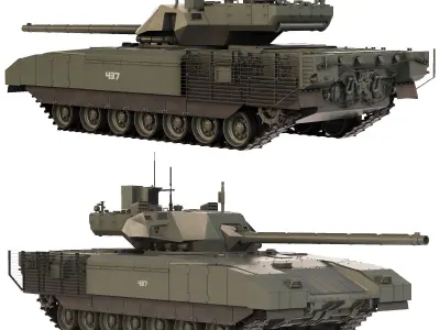 Tank T-14 Armata 2021 3D model