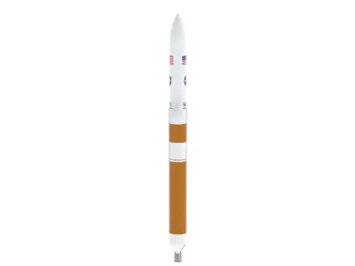 Delta IV Heavy Rocket 3D model