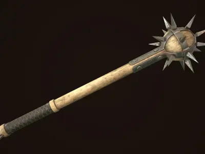 Mace 08 Low-poly 3D model