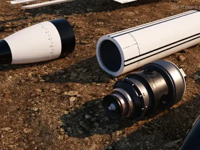 RIM 174 Standard Extended Range Active Missile for 3D Print 3D print model