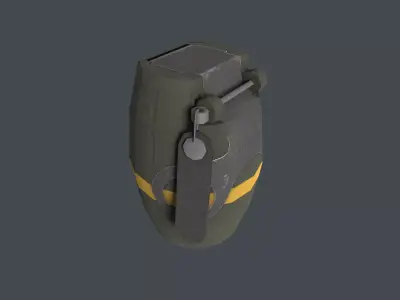 OD 82 SE Hand Grenade Italy Low-poly 3D model