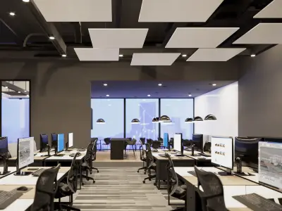 Corona - C4D files - Office Space 2 Interior 3D model