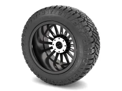 OFF ROAD WHEEL AND TIRE 15 3D model