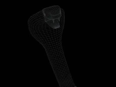 Dagger gold snake Free low-poly 3D model