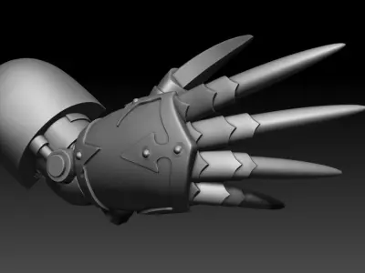 6 POWER HANDS 3D print model