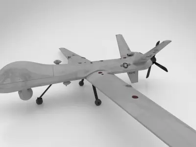 UAV MQ-9 Repear Low-poly 3D model