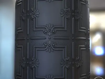 Ceilling Ornament Texture 01 PBR Texture FREE Texture