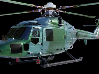 Westland Lynx Helicopter 3D model