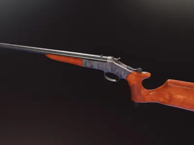 Harrington and Richardson Handy Gun Low-poly 3D model