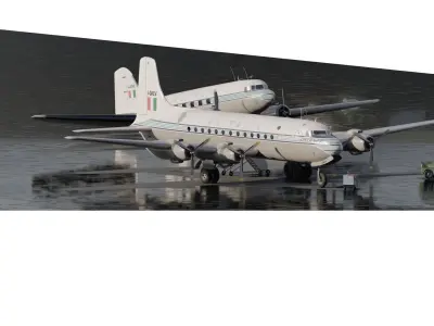 Douglas DC-3 and DC-4   3D model