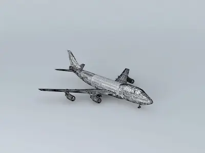 Al-Islamic Airlines Boeing 747100 Free 3D model
