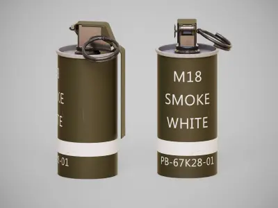 US WW2 Explosive equipment Low-poly 3D model