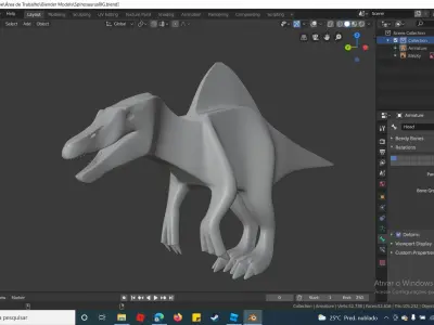 Modelo Espinossauro By BluRaptorMsv Free low-poly 3D model