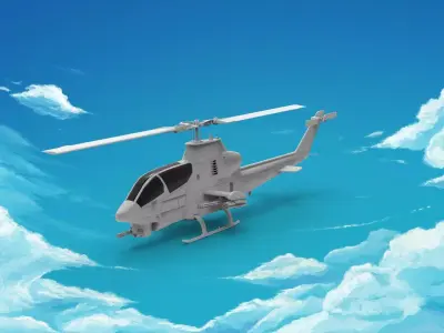 Bell AH-1Z Viper 3D print model