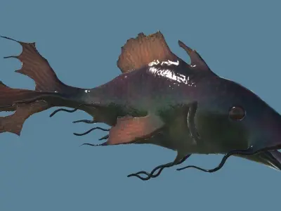 Tropical Fish - Animated - realistic - colorful 3D model