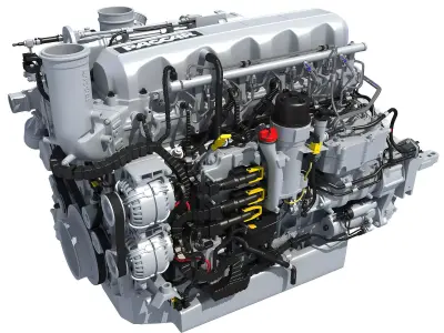Powertrain Truck Diesel Engine 3D model