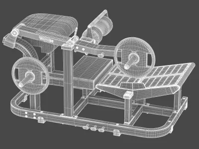 Technogym Plate Loaded Pure Hip Thrust 3D model