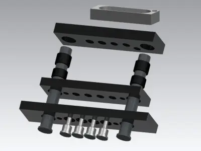 Die Fixtures for Battery Terminal Free 3D model