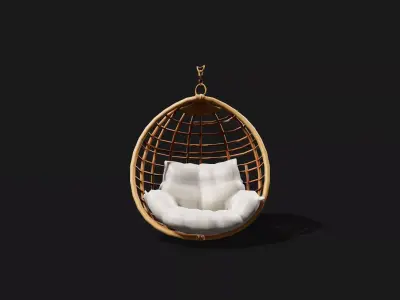 Hanging egg chair  Free low-poly 3D model