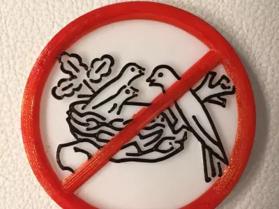 Nestle no birds nest badge Free 3D model