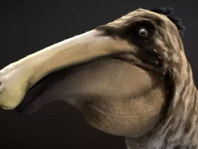 Deinocheirus Low-poly 3D model