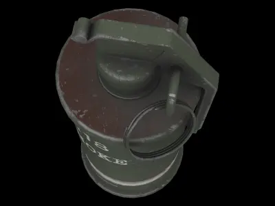 smoke grenade 02 3D model