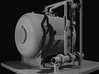 Fire Water Tank 3D model