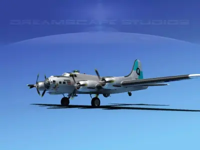 Boeing B-17G Flying Fortress HP V02 3D model