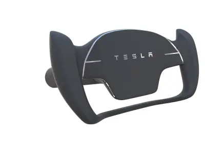 Tesla Roadster Steering Wheel 3D model