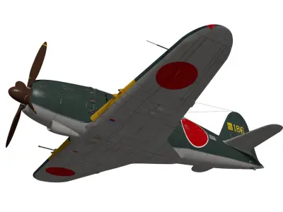 Mitsubishi J2M5 RAIDEN 3D model