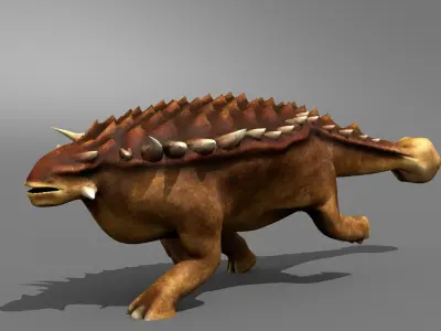 Ankylosaur Jurassic Dinosaur Low-poly 3D model
