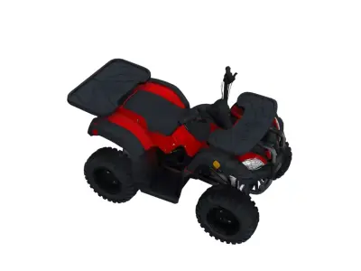 Off Road Work ATV Quad Vehicle 3D Model 3D model