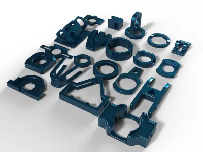 kitbash minipack robotic hard surface 3D model